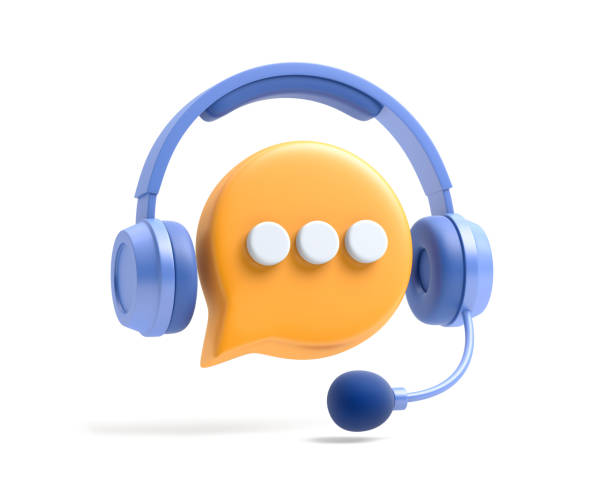 Online chat icon. 3d illustration